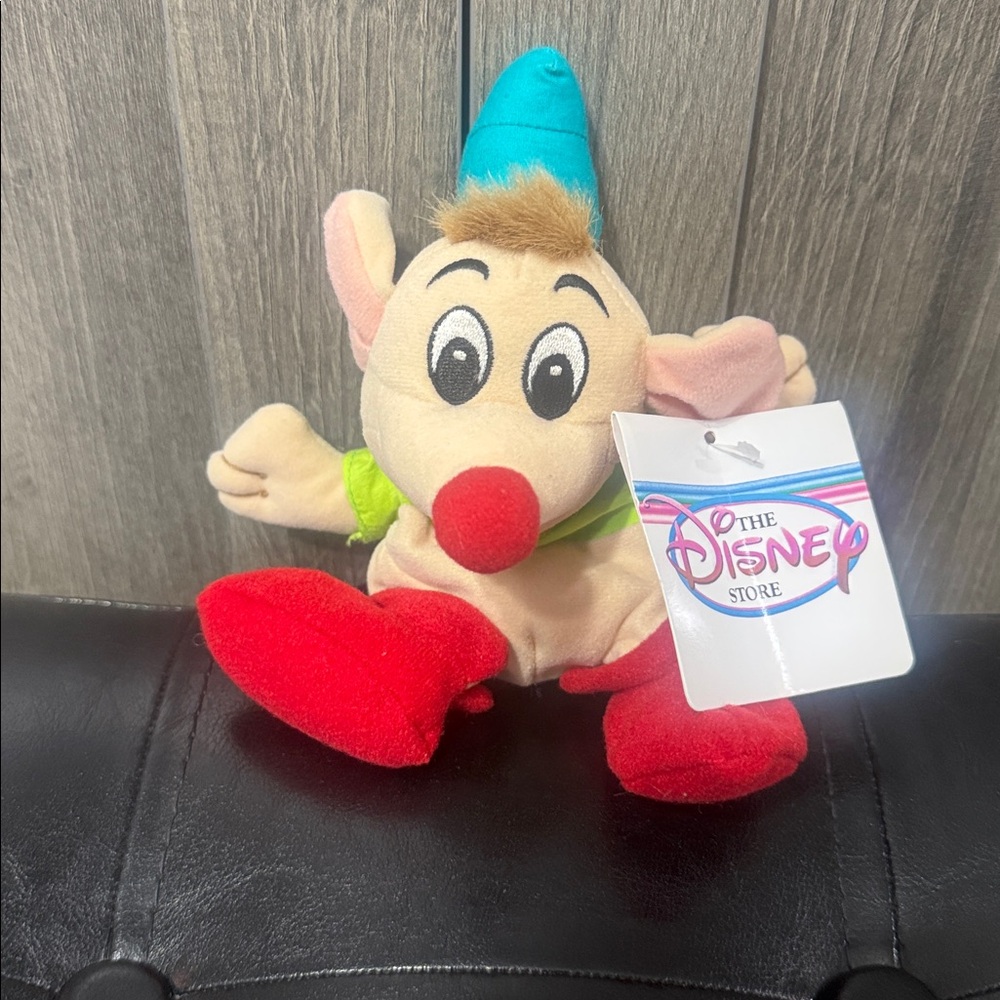 Disney's Retired Cinderella's Mouse Friend Gus Gus Beanie Plush Toy With Tag